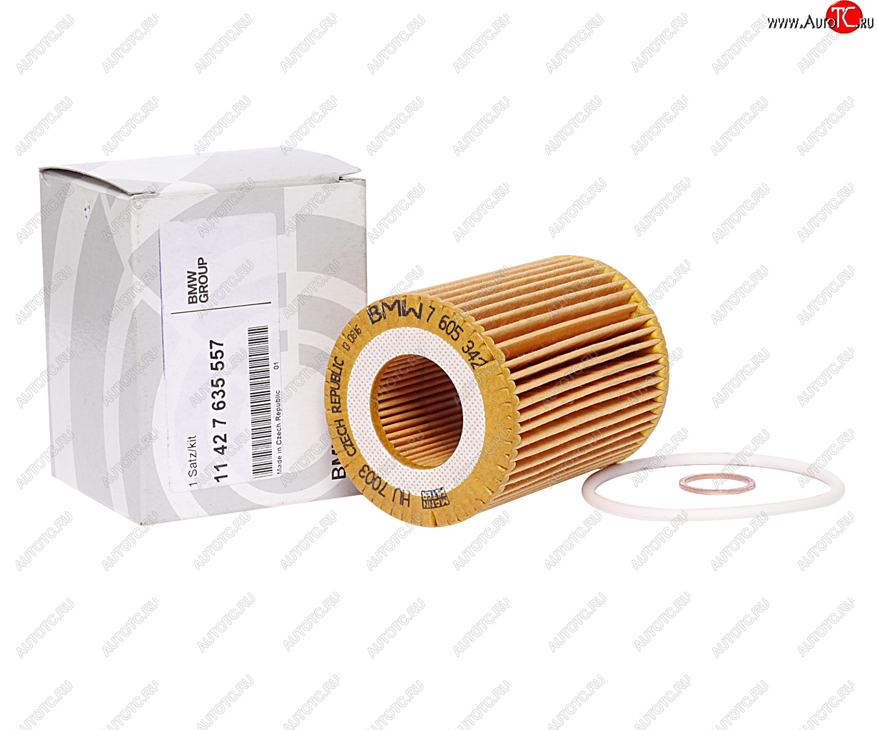 2 299 р. Фильтр масляный BMW 1 (F20,F21),3 (F30,F31,F34) (11-) (1.42.0) OE BMW 11427635557  с доставкой в г. Керчь