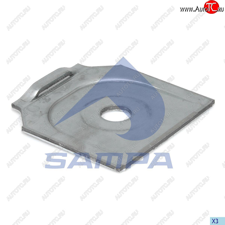 299 р. Пластина BPW рессоры (121x125x5) SAMPA SAMPA 114.503  с доставкой в г. Керчь