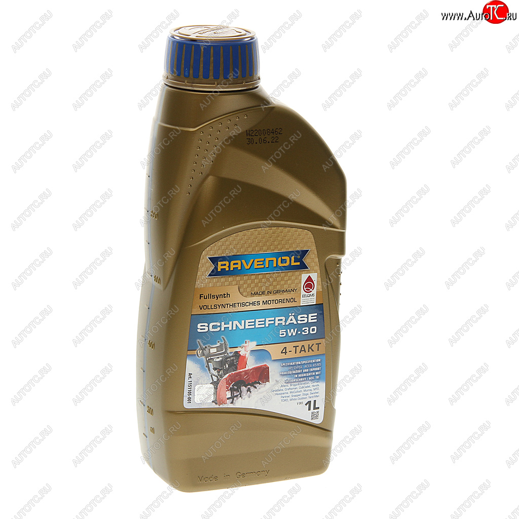 1 499 р. Масло моторное для 4-х тактных двигателей Schneefraese 5W30 синт.1л RAVENOL RAVENOL 1151105-001  с доставкой в г. Керчь