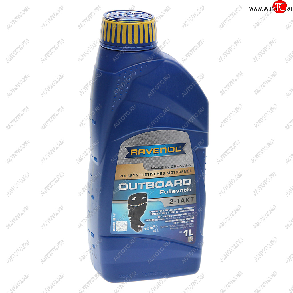 2 269 р. Масло моторное для 2-х тактных двигателей лодок OUTBOARD Fullsynth синт.1л RAVENOL RAVENOL 1151200-001  с доставкой в г. Керчь