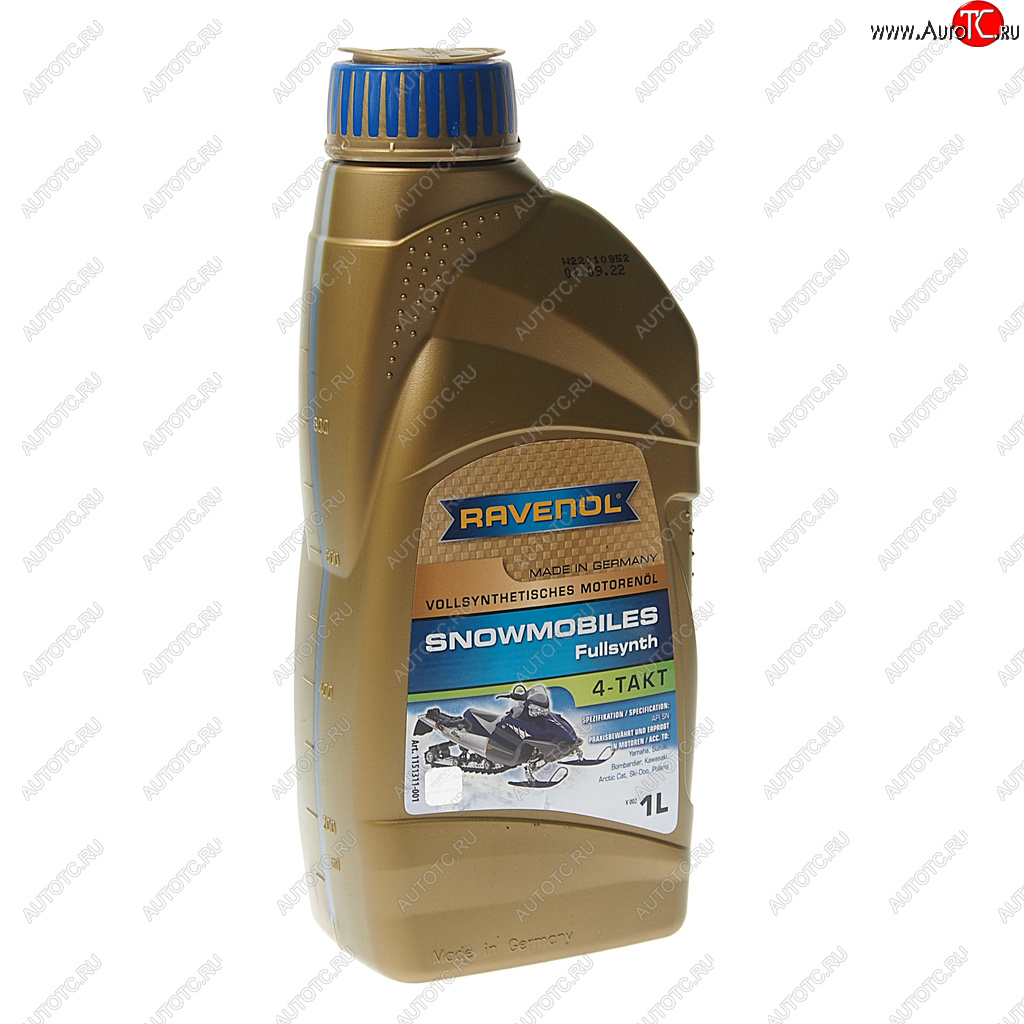 2 499 р. Масло моторное для 4-х тактных двигателей снегоходов 5W30 синт.1л RAVENOL RAVENOL 1151311-001  с доставкой в г. Керчь