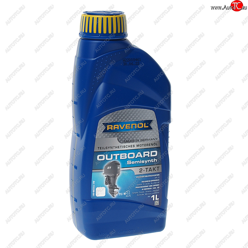 1 649 р. Масло моторное для 2-х тактных двигателей лодок OUTBOARD псинт.1л RAVENOL RAVENOL 1152200-001  с доставкой в г. Керчь