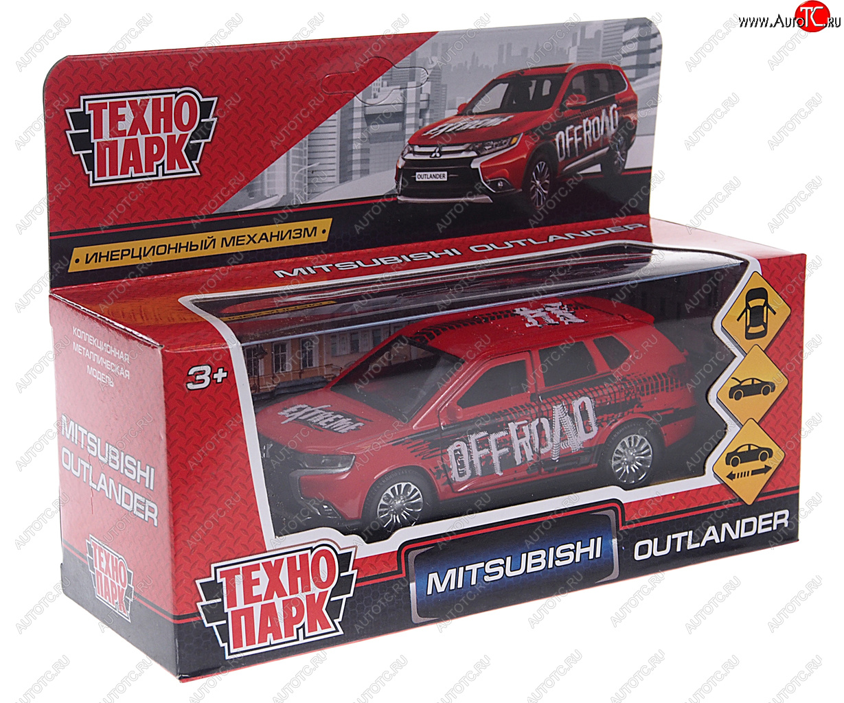 819 р. Модель автомобиля MITSUBISHI Outlander металлическая ТЕХНОПАРК ТЕХНОПАРК 115633115510178355  с доставкой в г. Керчь