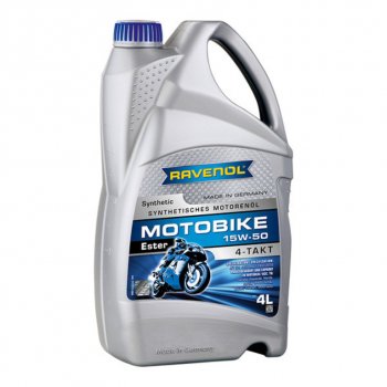 7 249 р. Масло моторное для 4-х тактных двигателей ESTER 4T 15W50 синт.4л RAVENOL RAVENOL 1172113-004  с доставкой в г. Керчь. Увеличить фотографию 1
