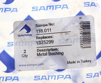 369 р. Втулка SCANIA 4,P,R,T series стабилизатора кабины SAMPA SAMPA 118.011  с доставкой в г. Керчь. Увеличить фотографию 3