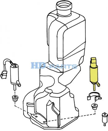 899 р. Мотор омывателя VOLVO FH12 с поплавком (3 контакта) HD-PARTS HD-PARTS 118430  с доставкой в г. Керчь. Увеличить фотографию 6