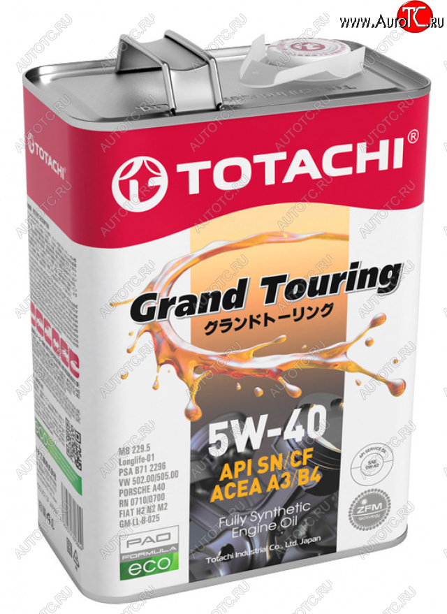3 999 р. Масло моторное GRAND TOURING SNCFA3B4 5W40 синт.4л TOTACHI TOTACHI 11904  с доставкой в г. Керчь