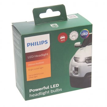 2 349 р. Лампа светодиодная 12V H7 (2шт.) LED HI/LO PHILIPS PHILIPS 11972u1000x2 PHILIPS 11972u1000x2  с доставкой в г. Керчь. Увеличить фотографию 3