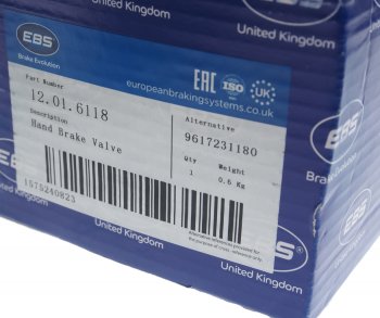 7 399 р. Кран MAN TGA стояночного тормоза EBS EBS 12016118  с доставкой в г. Керчь. Увеличить фотографию 5