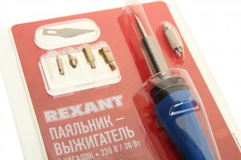 699 р. Паяльник 30Вт220В выжигатель по дереву (6 насадок) REXANT REXANT 12-0183  с доставкой в г. Керчь. Увеличить фотографию 3