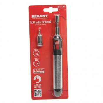 1 369 р. Паяльник газовый портативный 15мл REXANT REXANT 12-0185  с доставкой в г. Керчь. Увеличить фотографию 3