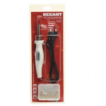 1 249 р. Паяльник 20-50Вт220В выжигатель по дереву (21 насадка) REXANT REXANT 12-0187  с доставкой в г. Керчь. Увеличить фотографию 1
