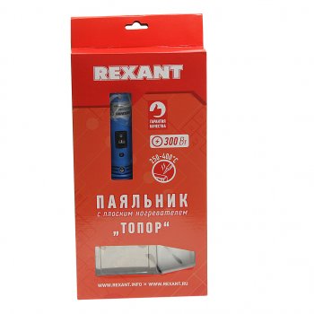 3 699 р. Паяльник 300Вт220В с плоским нагревателем «ТОПОР» REXANT REXANT 12-0188  с доставкой в г. Керчь. Увеличить фотографию 3