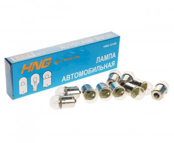 16 р. Лампа 12V R10W BA15s Long Life HNG HNG 12100  с доставкой в г. Керчь. Увеличить фотографию 1