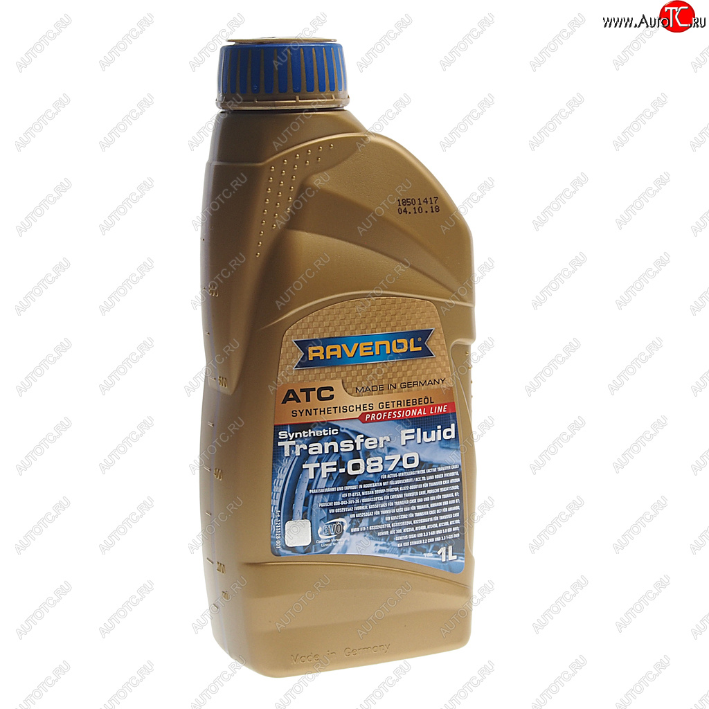 3 399 р. Масло трансмиссионное Transfer Fluid DTF-1(TF-0870 new) синт.1л RAVENOL RAVENOL 1211128-001  с доставкой в г. Керчь