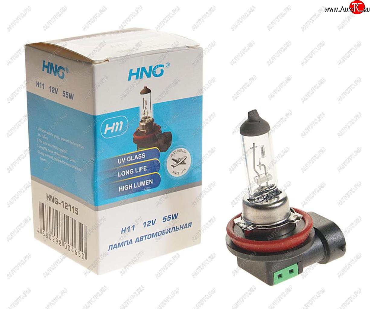 162 р. Лампа 12V H11 55W PGJ19-2 Long Life HNG HNG 12115  с доставкой в г. Керчь