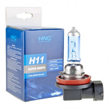 173 р. Лампа 12V H11 55W PGJ19-2 Super White HNG HNG 12115sw  с доставкой в г. Керчь. Увеличить фотографию 3