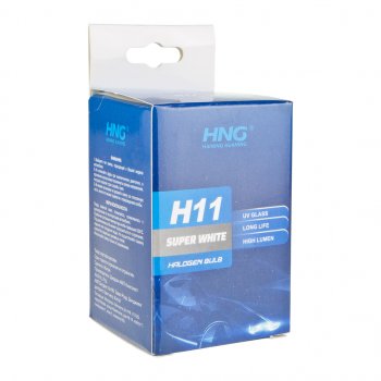 173 р. Лампа 12V H11 55W PGJ19-2 Super White HNG HNG 12115sw  с доставкой в г. Керчь. Увеличить фотографию 5