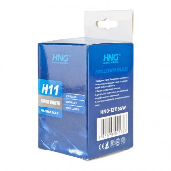 173 р. Лампа 12V H11 55W PGJ19-2 Super White HNG HNG 12115sw  с доставкой в г. Керчь. Увеличить фотографию 6
