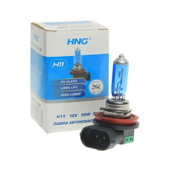 173 р. Лампа 12V H11 55W PGJ19-2 Super White HNG HNG 12115sw  с доставкой в г. Керчь. Увеличить фотографию 1