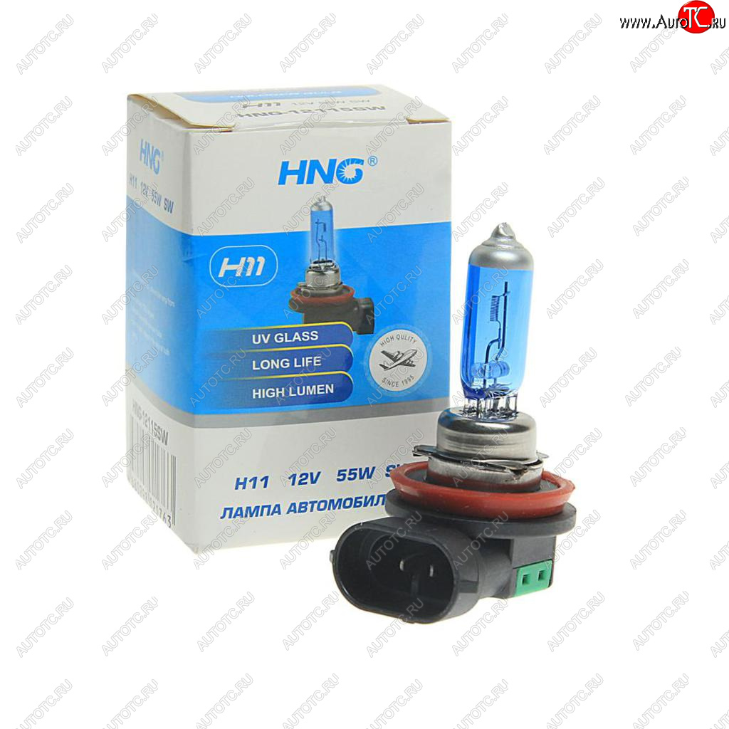 173 р. Лампа 12V H11 55W PGJ19-2 Super White HNG HNG 12115sw  с доставкой в г. Керчь