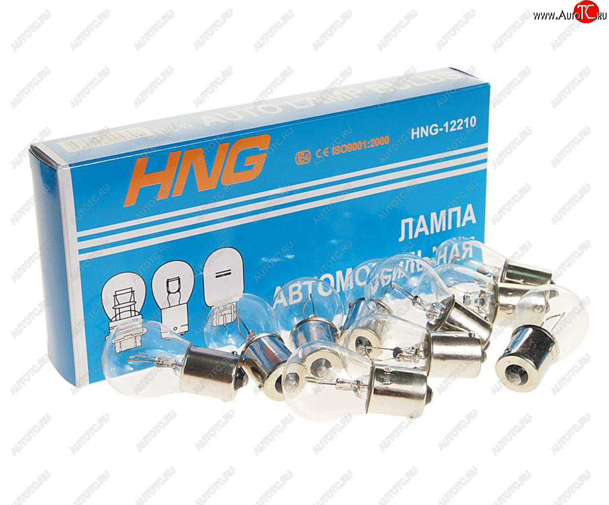23 р. Лампа 12V P21W BA15s Long Life HNG HNG 12210  с доставкой в г. Керчь