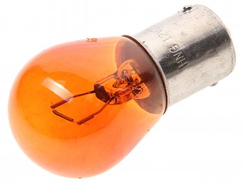 23 р. Лампа 12V PY21W BA15s желтая Amber HNG HNG 12211  с доставкой в г. Керчь. Увеличить фотографию 1