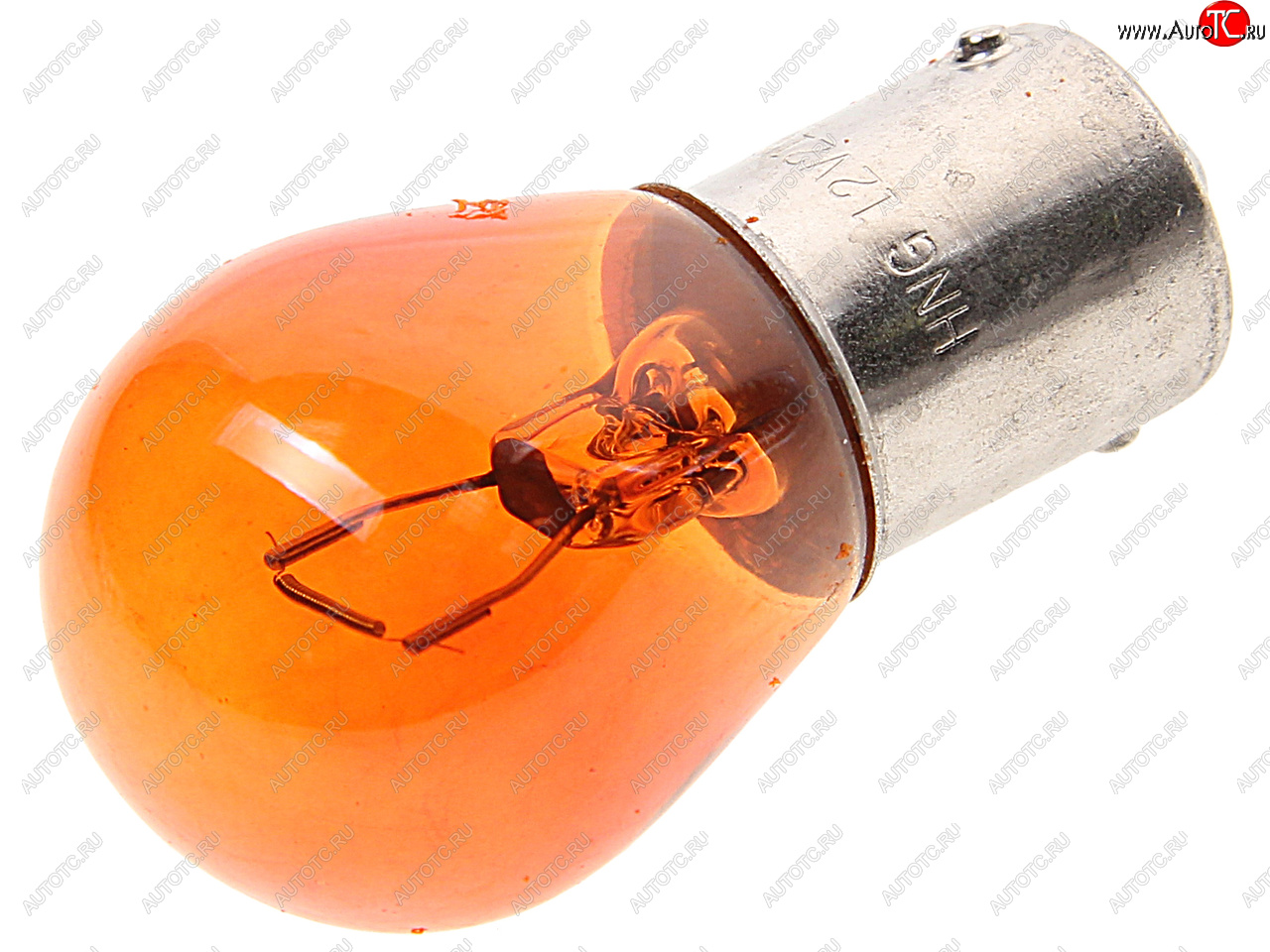 23 р. Лампа 12V PY21W BA15s желтая Amber HNG HNG 12211  с доставкой в г. Керчь