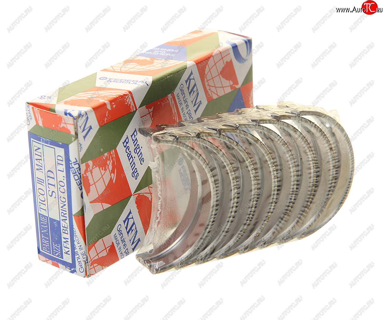 1 259 р. Вкладыши DAEWOO Matiz (0.8) коренные d+0.00 комплект (8шт.) KFM KFM 12300618100a0  с доставкой в г. Керчь