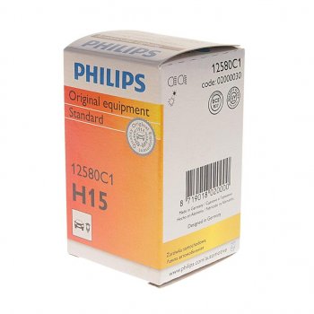 3 199 р. Лампа 12V H15 1555W PGJ23t-1 PHILIPS PHILIPS 12580c1  с доставкой в г. Керчь. Увеличить фотографию 2