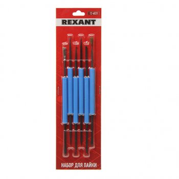 689 р. Набор для пайки 6 предметов REXANT REXANT 12-6031  с доставкой в г. Керчь. Увеличить фотографию 1