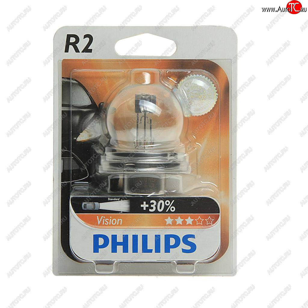244 р. Лампа 12V R2 4540W P45t-41+30% блистер (1шт.) Vision PHILIPS PHILIPS 12620b1  с доставкой в г. Керчь