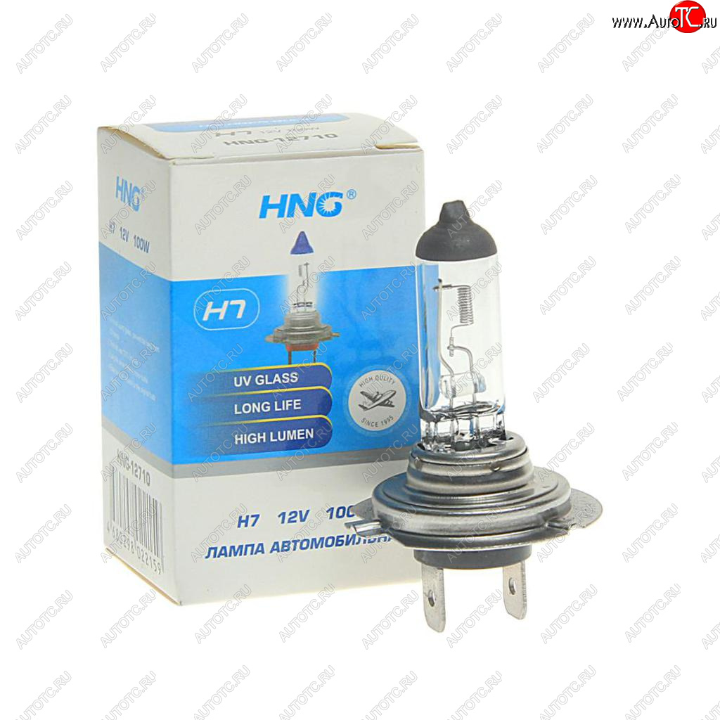 129 р. Лампа 12V H7 100W PX26d Long Life HNG HNG 12710  с доставкой в г. Керчь