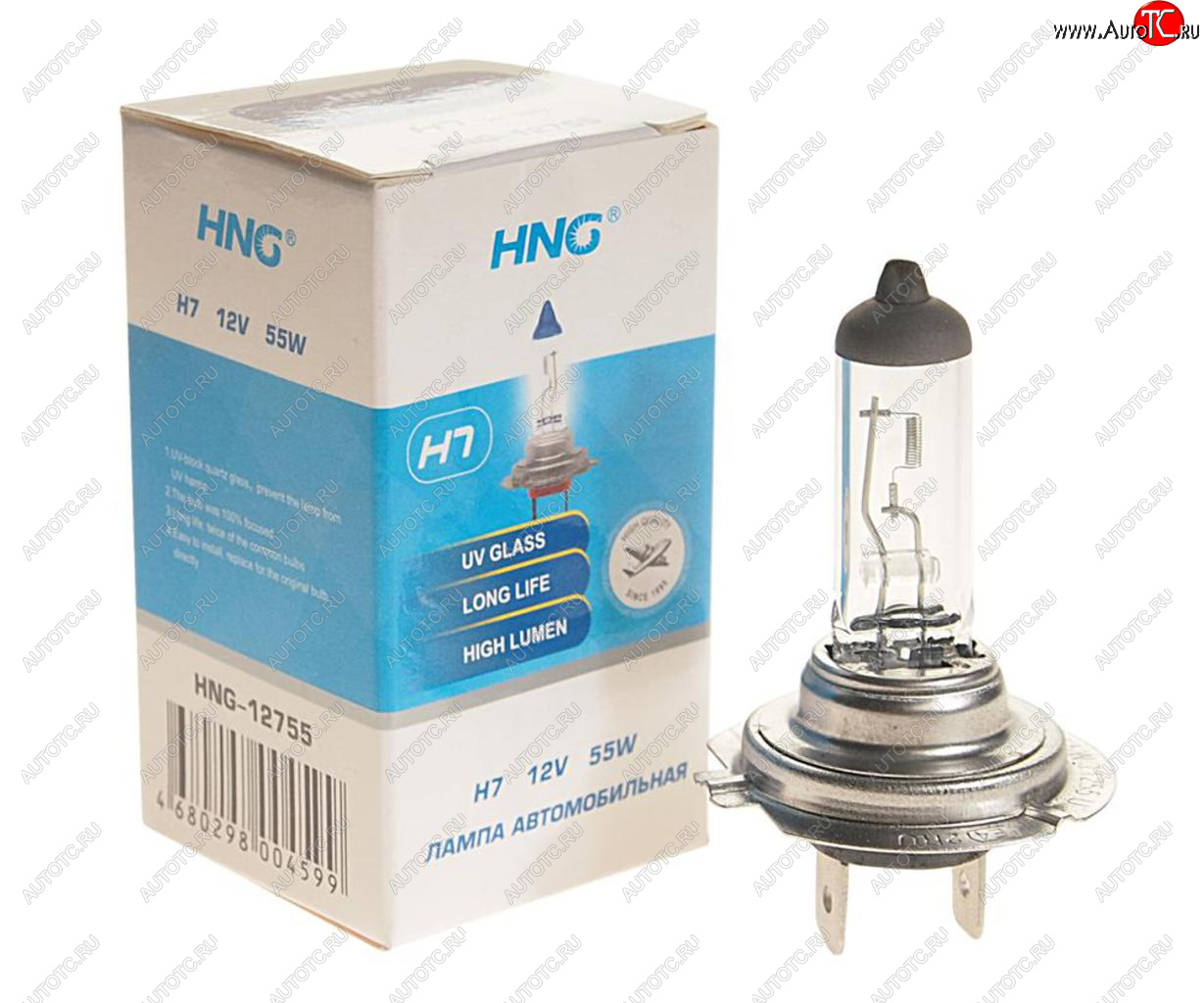 118 р. Лампа 12V H7 55W PX26d Long Life HNG HNG 12755  с доставкой в г. Керчь