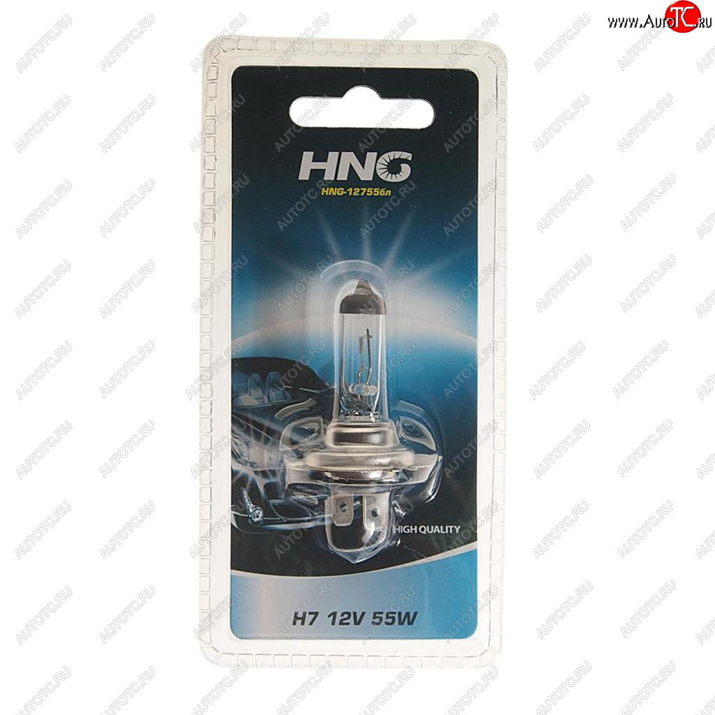 125 р. Лампа 12V H7 55W PX26d блистер (1шт.) Long Life HNG HNG 12755бл  с доставкой в г. Керчь