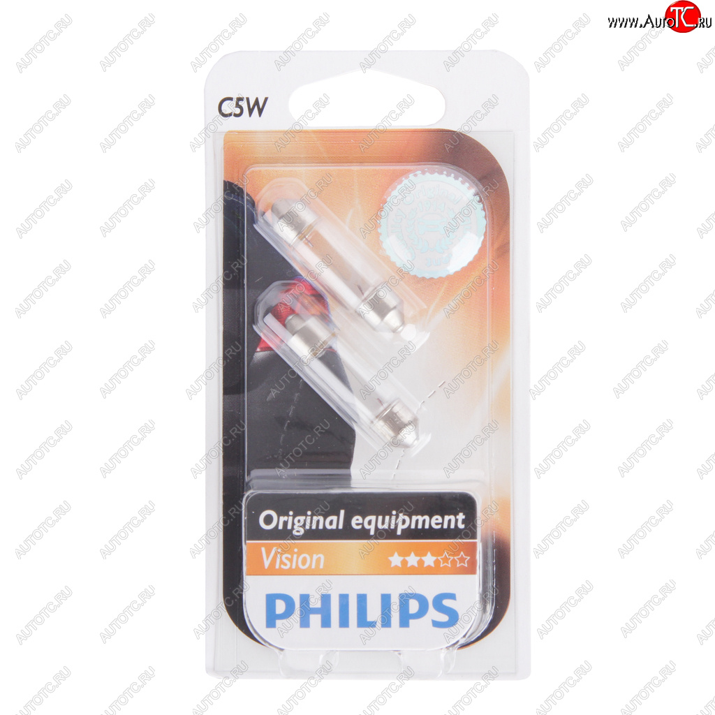 144 р. Лампа 12V C5W SV8.5-8 блистер (2шт.) PHILIPS PHILIPS 12844b2  с доставкой в г. Керчь