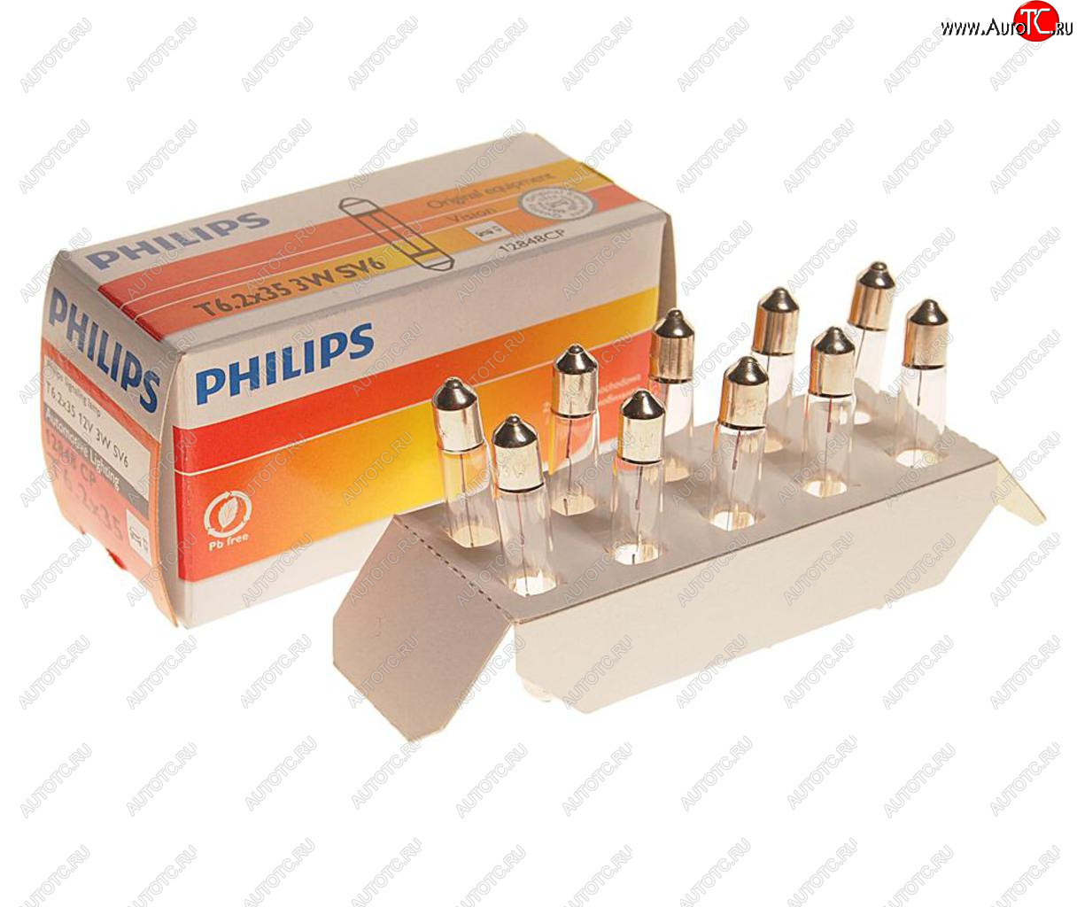 108 р. Лампа 12V C3W SV6 PHILIPS PHILIPS 12848cp  с доставкой в г. Керчь