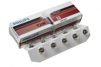 66 р. Лампа 12V 3W BA9s PHILIPS PHILIPS 12910cp  с доставкой в г. Керчь. Увеличить фотографию 1