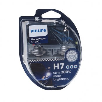 3 999 р. Лампа 12V H7 55W PX26d +200% бокс (2шт.) Racing Vision GT 200 PHILIPS PHILIPS 12972rgt2  с доставкой в г. Керчь. Увеличить фотографию 1