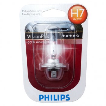 1 199 р. Лампа 12V H7 55W PX26d +60% блистер (1шт.) Visionplus PHILIPS PHILIPS 12972vpb1  с доставкой в г. Керчь. Увеличить фотографию 1