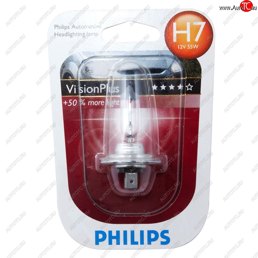 1 199 р. Лампа 12V H7 55W PX26d +60% блистер (1шт.) Visionplus PHILIPS PHILIPS 12972vpb1  с доставкой в г. Керчь