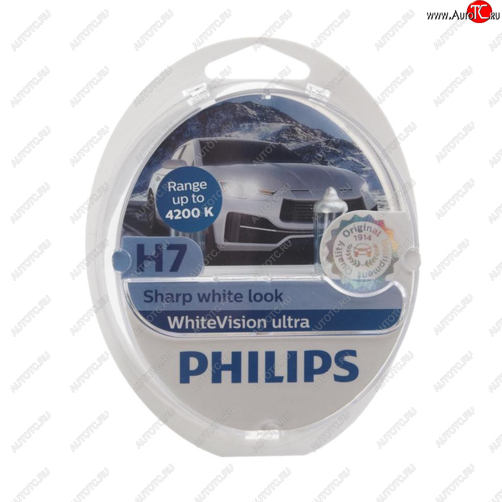 3 099 р. Лампа набор 12V H7 55W+W5WT105 PX26d 4200K бокс (2шт.+2шт.) White Vision Ultra PHILIPS PHILIPS 12972wvu2  с доставкой в г. Керчь