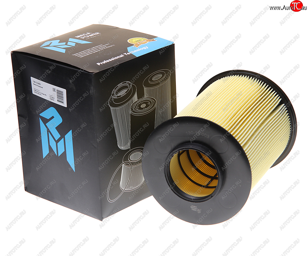 799 р. Фильтр воздушный FORD Focus 2,3,Kuga (08-) VOLVO S40 (07-) (круглый) MEGAPOWER MEGAPOWER 130-13-003  с доставкой в г. Керчь