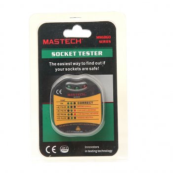 1 079 р. Тестер розеток MS6860D MASTECH MASTECH 13-1260  с доставкой в г. Керчь. Увеличить фотографию 3