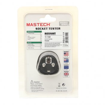 1 079 р. Тестер розеток MS6860D MASTECH MASTECH 13-1260  с доставкой в г. Керчь. Увеличить фотографию 4