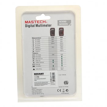 2 089 р. Мультиметр портативный M300 MASTECH MASTECH 13-2006  с доставкой в г. Керчь. Увеличить фотографию 3