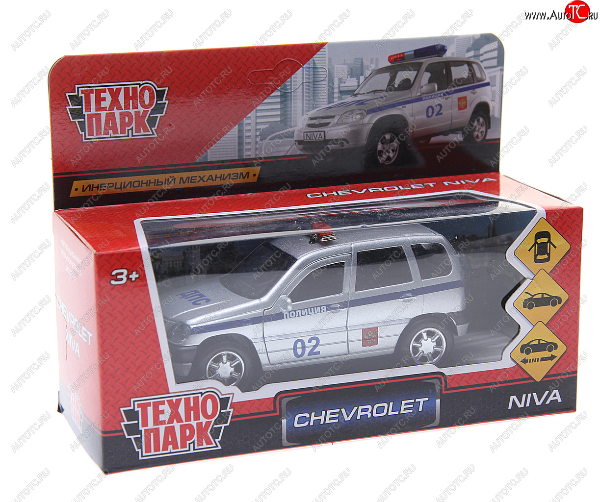 799 р. Модель автомобиля CHEVROLET Niva металлическая ТЕХНОПАРК ТЕХНОПАРК 132050132067178195 ТЕХНОПАРК 132050132067178195  с доставкой в г. Керчь