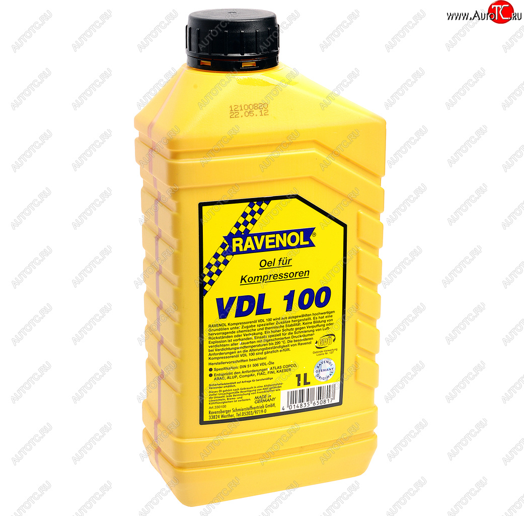 1 199 р. Масло компрессорное VDL-100 1л RAVENOL RAVENOL 1330100-001  с доставкой в г. Керчь