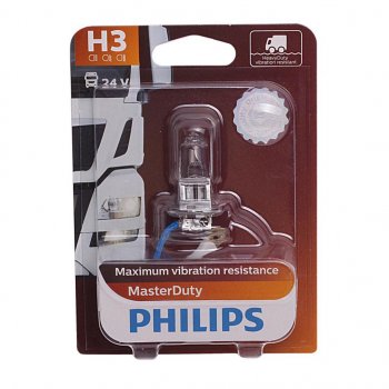 459 р. Лампа 24V H3 70W PK22s блистер (1шт.) Master Duty PHILIPS PHILIPS 13336mdb1  с доставкой в г. Керчь. Увеличить фотографию 1