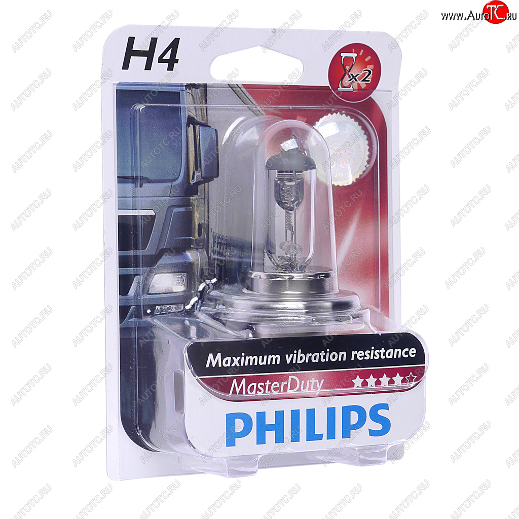 499 р. Лампа 24V H4 7570W P43t-38 блистер (1шт.) Master Duty PHILIPS PHILIPS 13342mdb1  с доставкой в г. Керчь